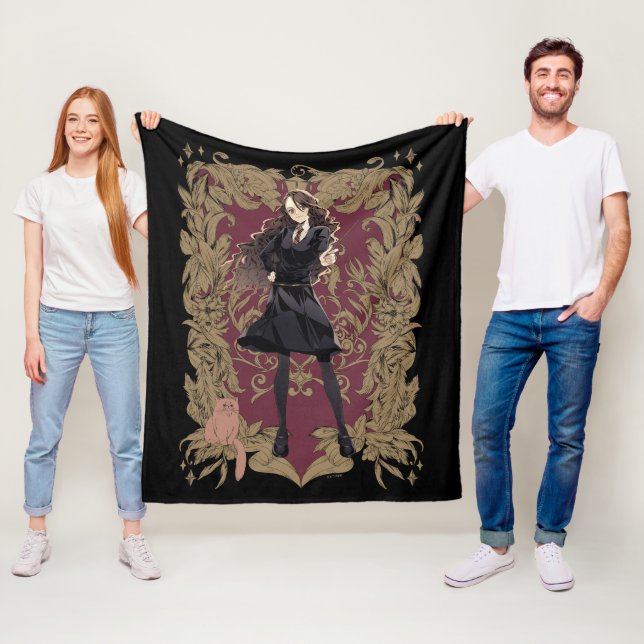 Anime Hermione Granger Verziert Frame Fleecedecke (Beispiel)