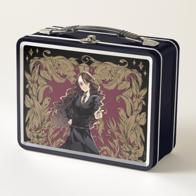 Anime Hermione Granger Verziert Frame Metall Brotdose (Vorderseite)