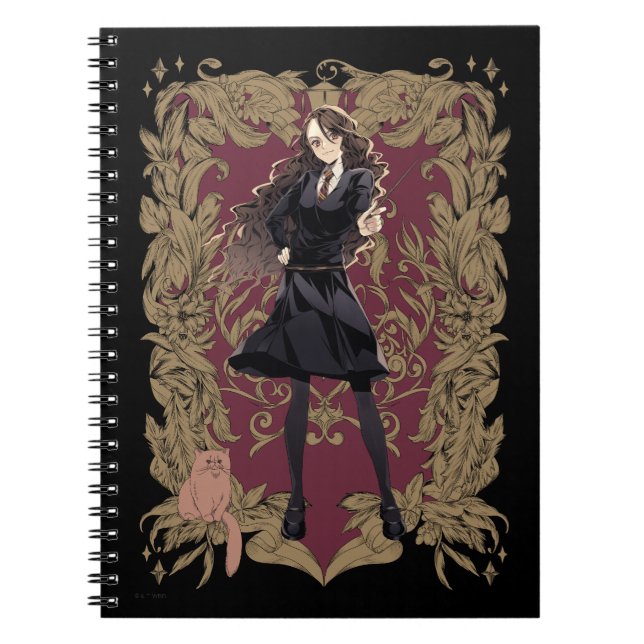Anime Hermione Granger Verziert Frame Notizblock (Vorderseite)