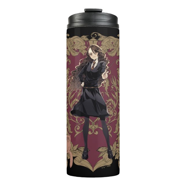 Anime Hermione Granger Verziert Frame Thermosbecher (Vorderseite)