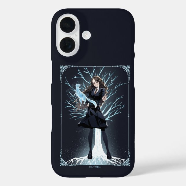 Anime Hermione Grangers Otter Patronus iPhone 16 Hülle (Rückseite)
