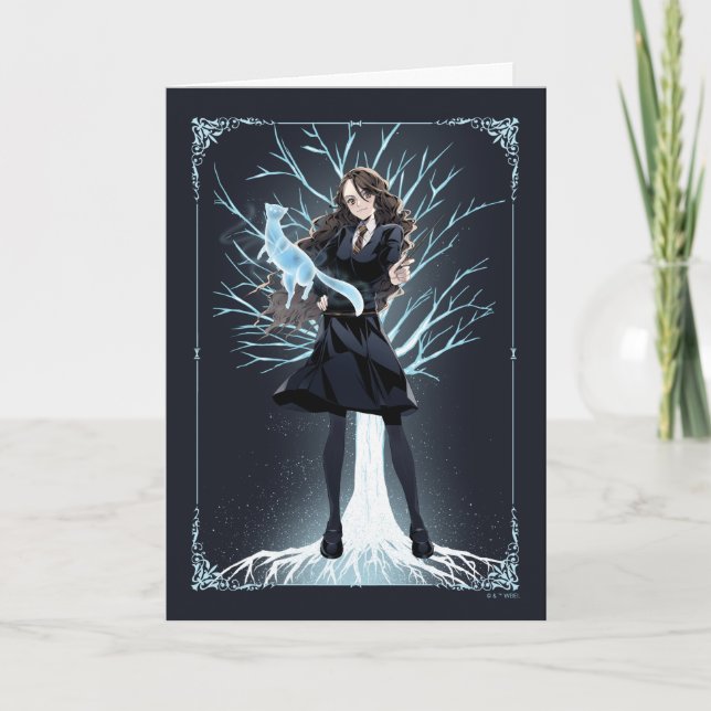Anime Hermione Grangers Otter Patronus Karte (Vorderseite)