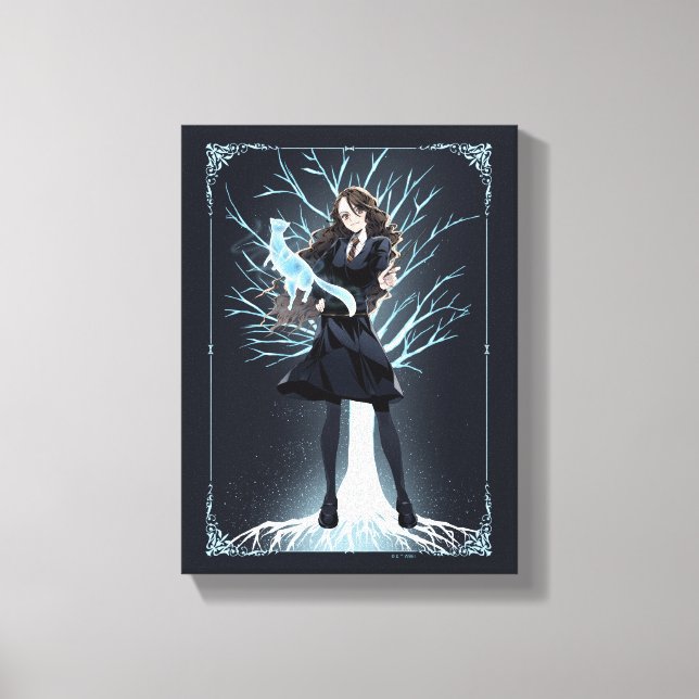 Anime Hermione Grangers Otter Patronus Leinwanddruck (Vorderseite)