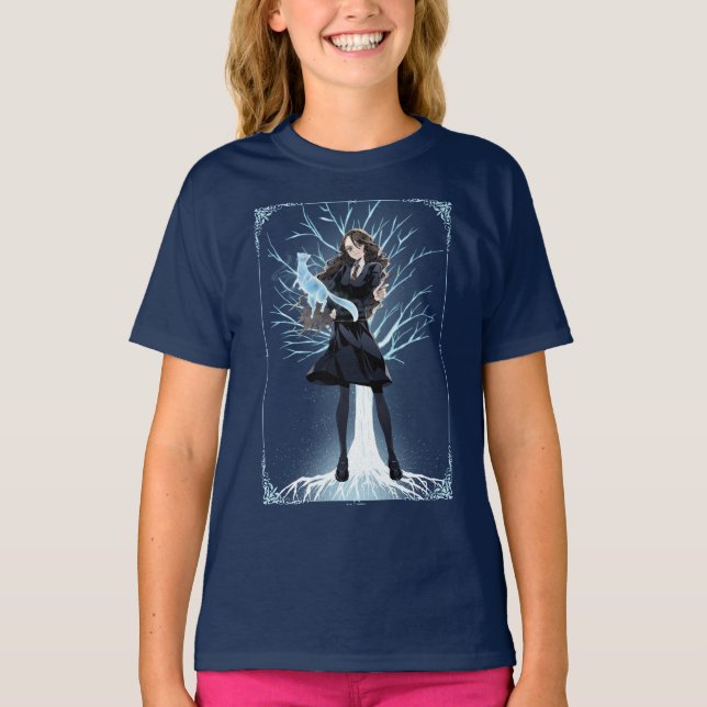 Anime Hermione Grangers Otter Patronus T-Shirt (Vorderseite)