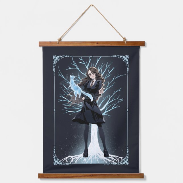 Anime Hermione Grangers Otter Patronus Wandteppich Mit Holzrahmen (Vorderseite)