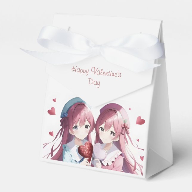 Anime herts Valentine's Day Geschenkschachtel (Vorderseite)