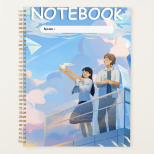 Anime-Himmel "Notizbuch" Friedliche Momente eine Planer