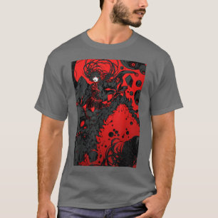 Anime Horror Aesthetic Scary Creepy Girl Japanese T-Shirt