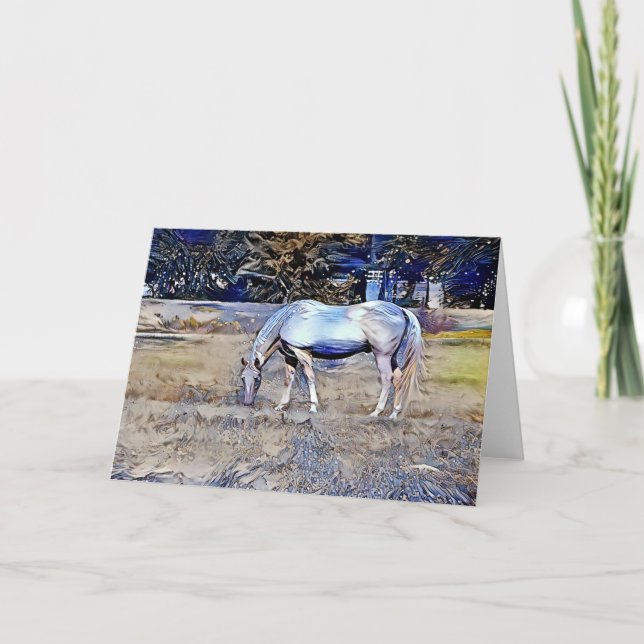 Anime Horse Art Card Karte (Vorderseite)