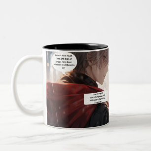 Anime 'Ich habe nicht viel Zeit' Zweifarbige Tasse