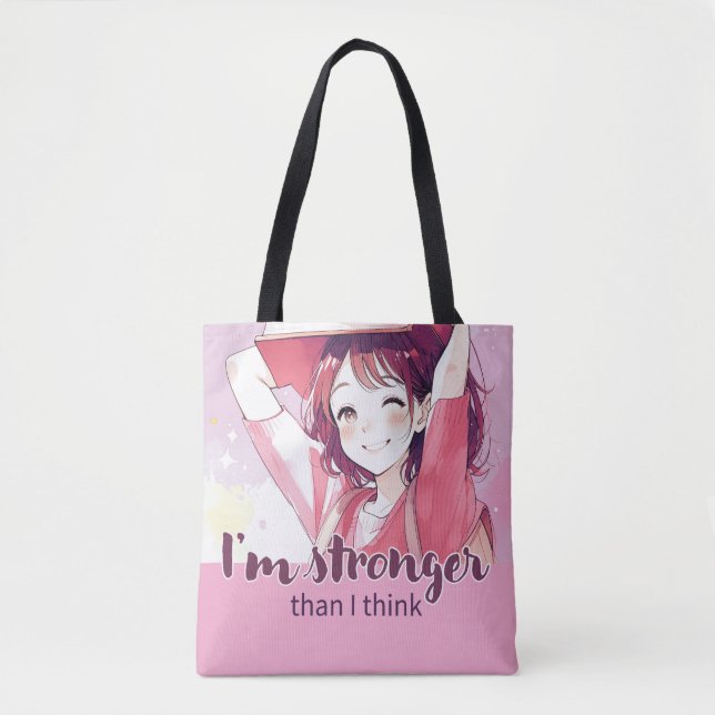 Anime-inspiriert Designtasche mit ausdrucksvollem  Tasche (Vorderseite)