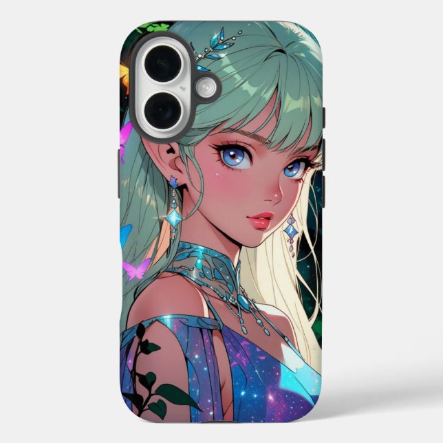 Anime iPhone 16 Hülle (Rückseite)