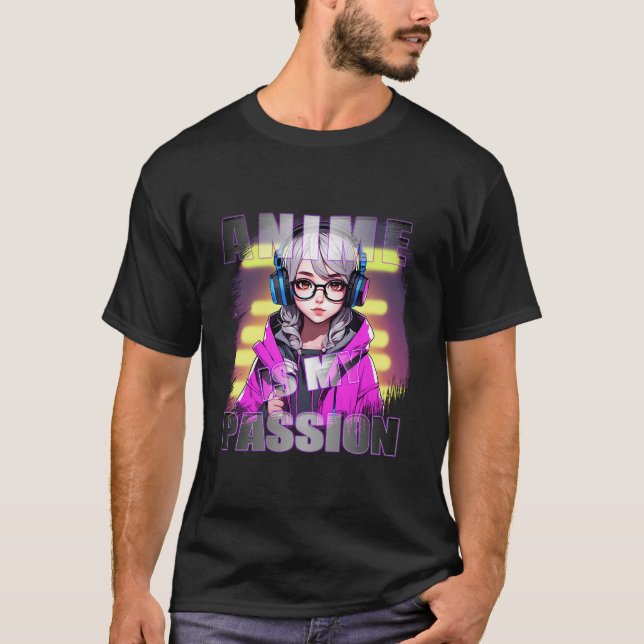 Anime ist meine Leidenschaft - Kawaii Chibi Adorab T-Shirt (Vorderseite)