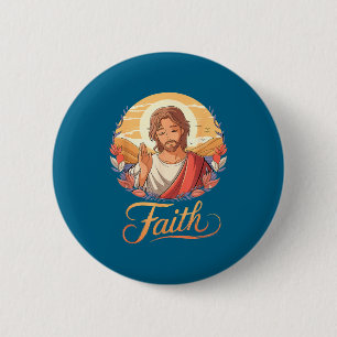 Anime Jesus Geschenk Lustiger Japanischer Christus Button