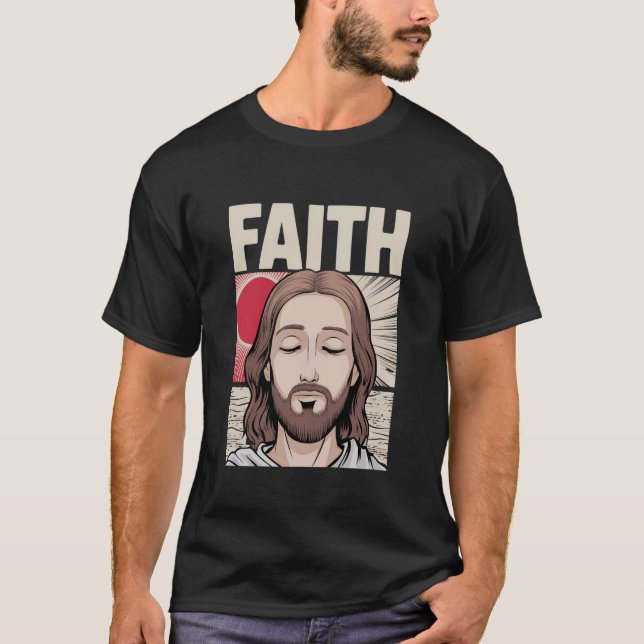 Anime Jesus Gift Funny Japanese Christ God Christi T-Shirt (Vorderseite)