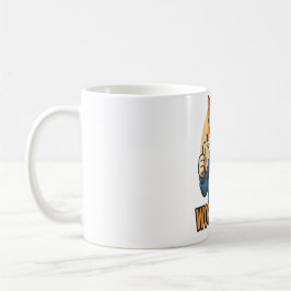 Anime-Katze - ARBEITE HART Motivations-Japanischer Kaffeetasse