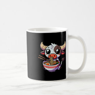 Anime Kawaii Texas Kuh Eating Ramen Clothing Noodl Kaffeetasse