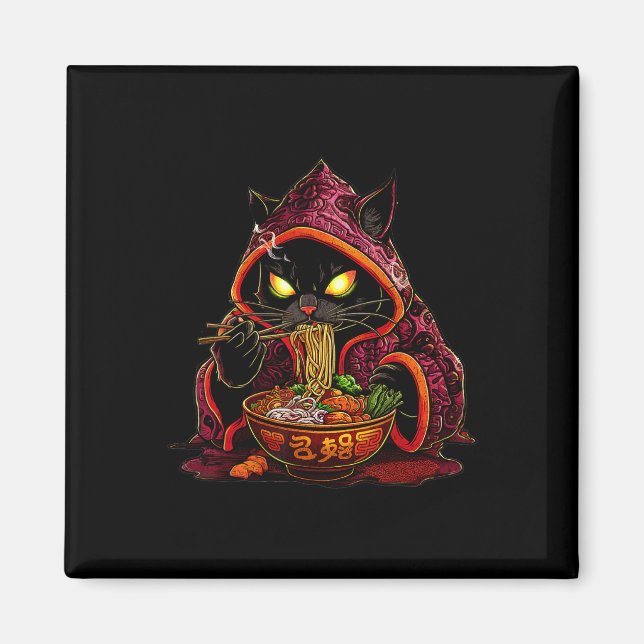 Anime Kids Cat Ramen Japanisch Kids Kawaii Cat Ram Magnet (Vorne)