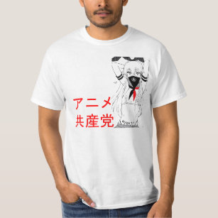 Anime-kommunistisches Party/Anarchist Waifu T-Shirt