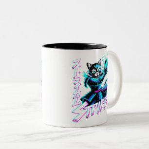 Anime-Krieger-Geschenk für wettbewerbsorientierte Zweifarbige Tasse