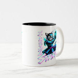 Anime-Krieger-Geschenk für wettbewerbsorientierte Zweifarbige Tasse