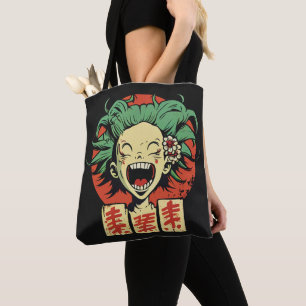 Anime lacht Tote Tasche