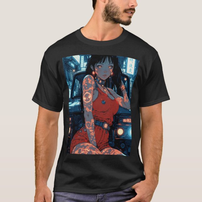 Anime Lady T-Shirt (Vorderseite)