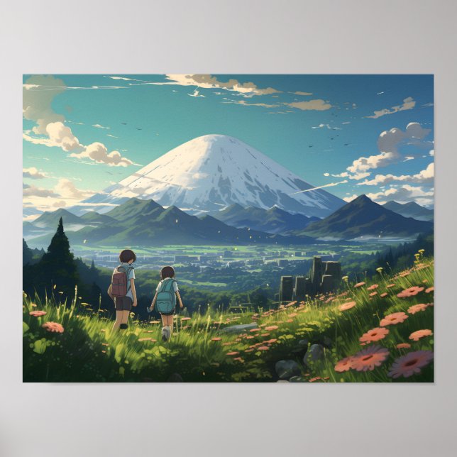 Anime Landscape Poster (Vorne)