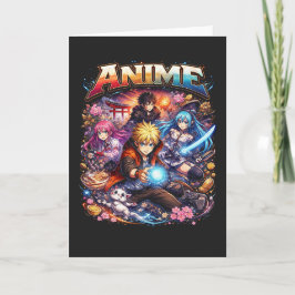 Anime-Legenden Feiertagskarte