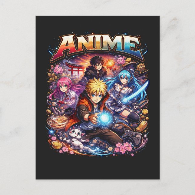 Anime-Legenden Postkarte (Vorderseite)
