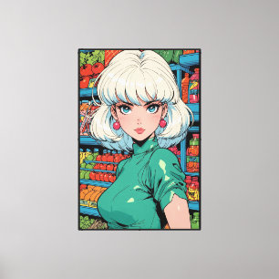 Anime Leinwanddruck auf Stretchrahmen