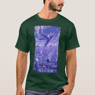 Anime Lofi Girl Retro 90er ästhetische japanische  T-Shirt