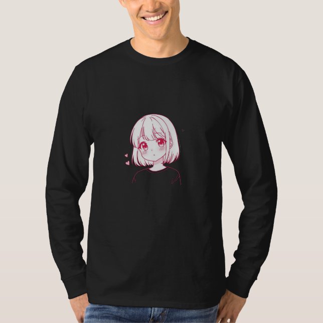 "Anime Love Vibes" T-Shirt (Vorderseite)