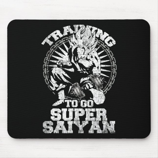 Anime Lover Bodybuilder Funny Workout Fitness Gym Mousepad (Vorne)