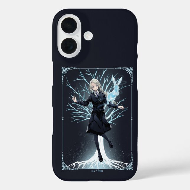 Anime Luna Lovegood's Rabbit Patronus iPhone 16 Hülle (Rückseite)