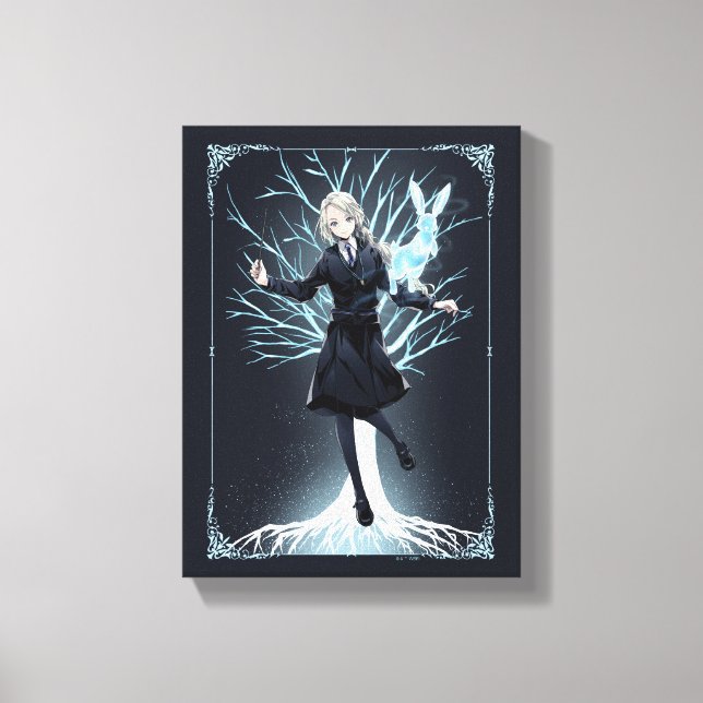 Anime Luna Lovegood's Rabbit Patronus Leinwanddruck (Vorderseite)
