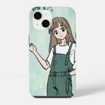 Anime Mädchen Ästhetik iPhone Hülle - Süße Cartoon