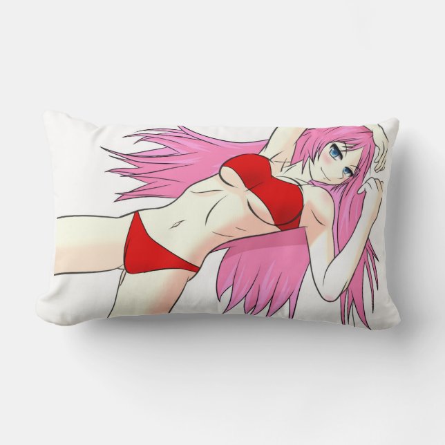 Anime-Mädchen-Kissen Lendenkissen (Vorderseite)