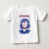Anime-Mädchen Virtual-Reality-Brille Baby T-Shirt