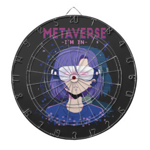Anime-Mädchen Virtual-Reality-Brille Dart Board Dartscheibe