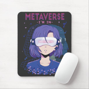 Anime-Mädchen Virtual Reality Brille Mauspad