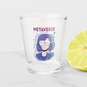Anime-Mädchen Virtual-Reality-Brille Schnapsglas