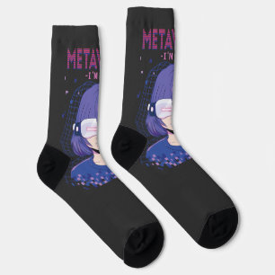 Anime-Mädchen Virtual-Reality-Brille Socken
