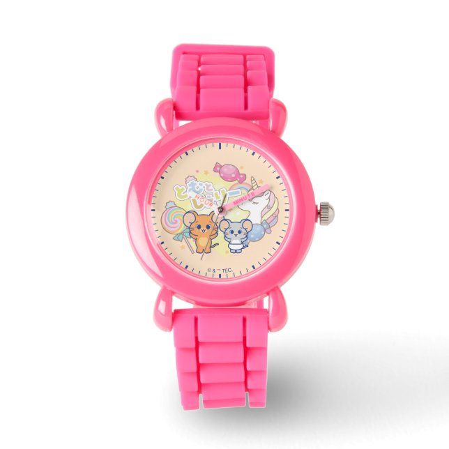 Anime Magical Candyland mit Jerry und Tuffy Armbanduhr (Vorderseite)
