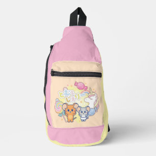 Anime Magical Candyland mit Jerry und Tuffy Crossbody Bag