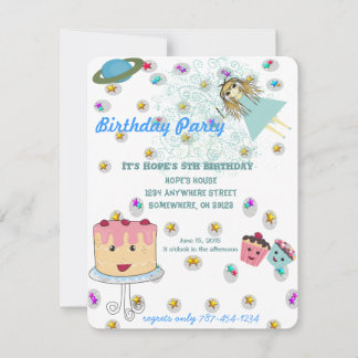 Anime Magical Days Einladung Geburtstagsparty