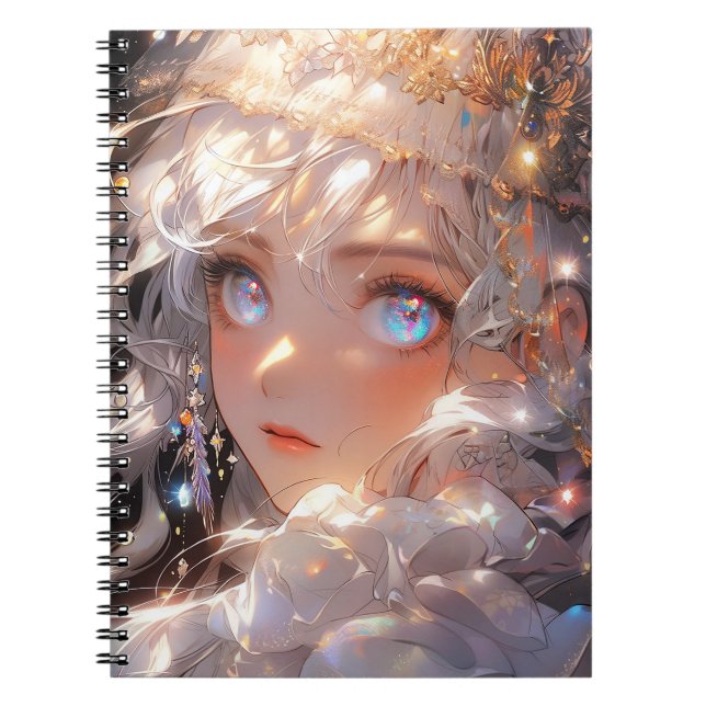 Anime Magical Girl Fantasy Art Notizblock (Vorderseite)