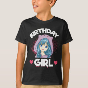 Anime Manga Birthday Girl Birthday T-Shirt