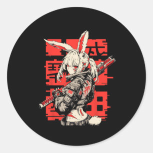Anime Manga Cyberpunk Ästhetische Techwear Harajuk Runder Aufkleber