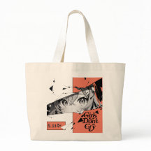 Anime Manga Girl Eyes Tote Bag